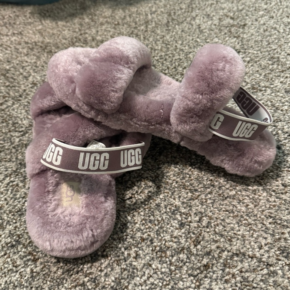 UGG Plush Lavender Slippers
